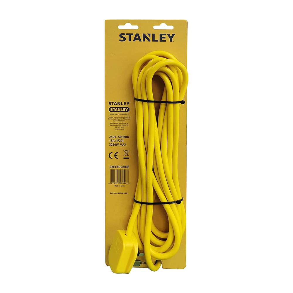 Stanley 5m 4 Socket Power Bar PVC Cable 2