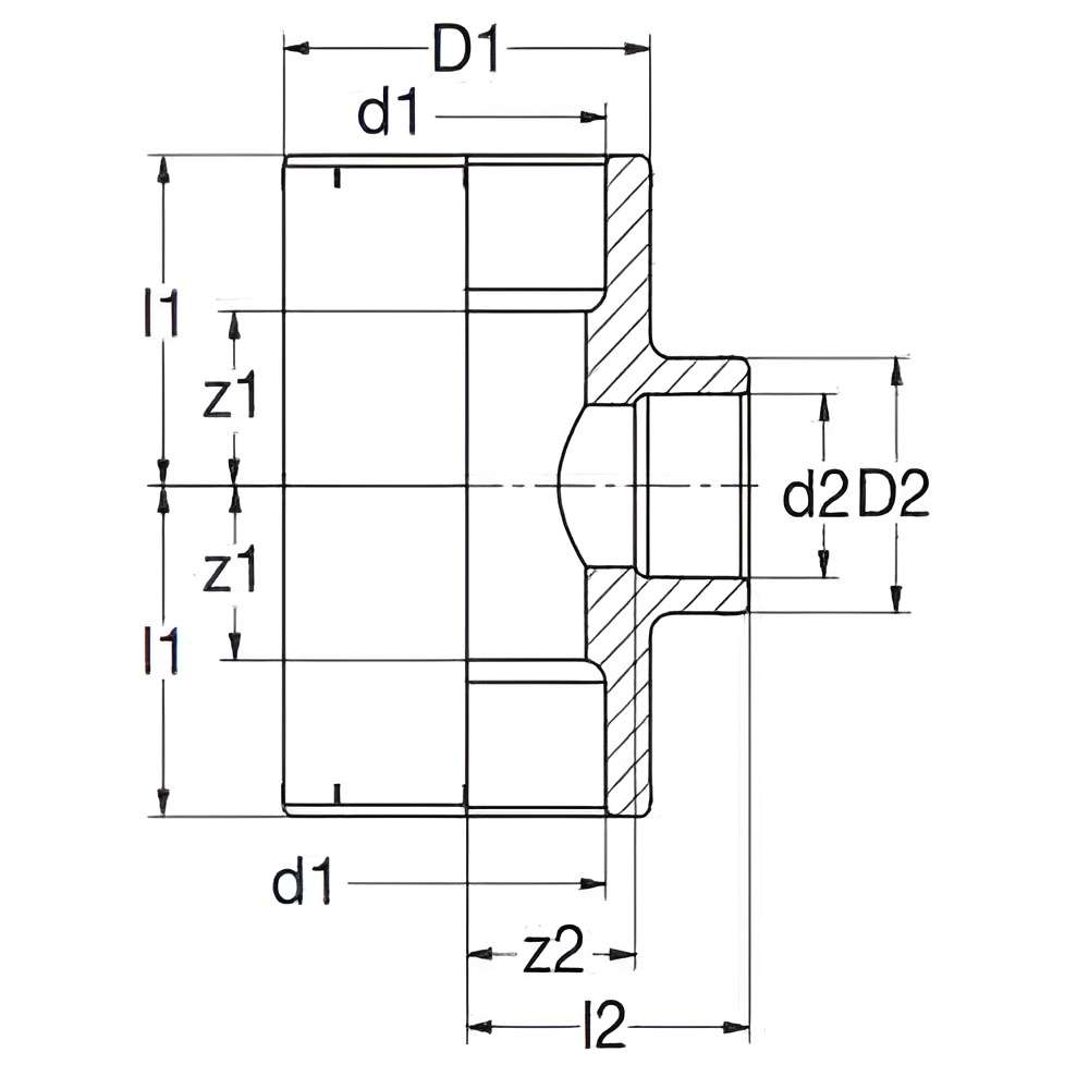 Banninger PPR Reducer Tee, 32MM X 20MM 4