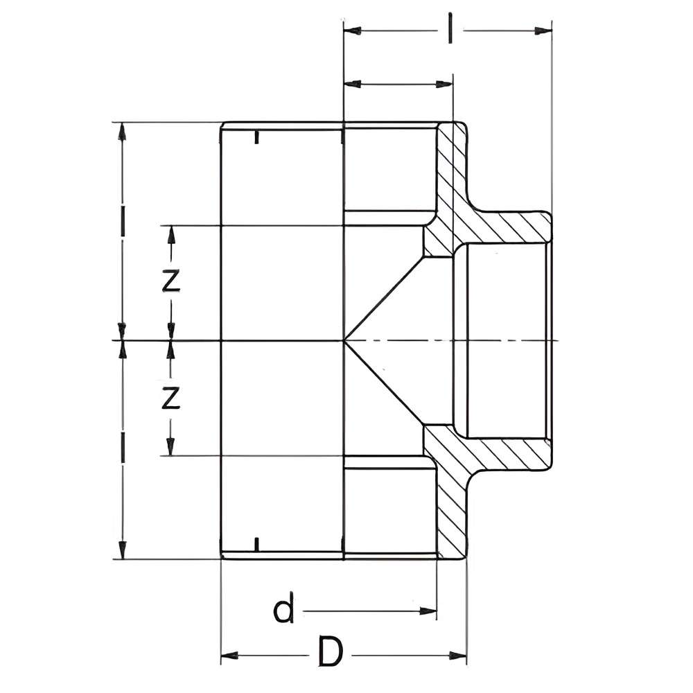 Banninger PPR Tee, 32MM 4