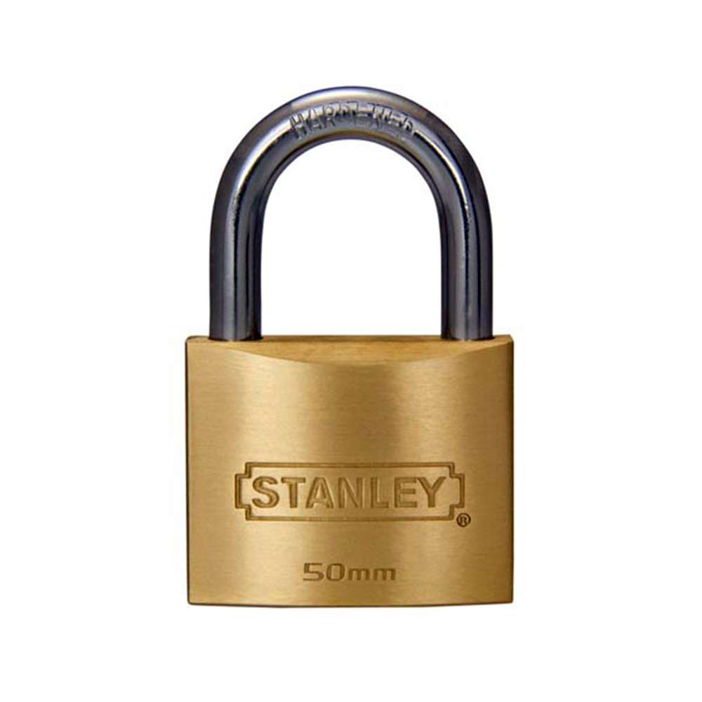 Stanley Padlock Brass 50mm Std Shackle 0