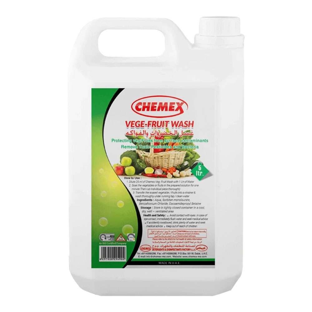 Chemex Fruit & Veggie Wash Sanitizer Disinfectant, 5L 0