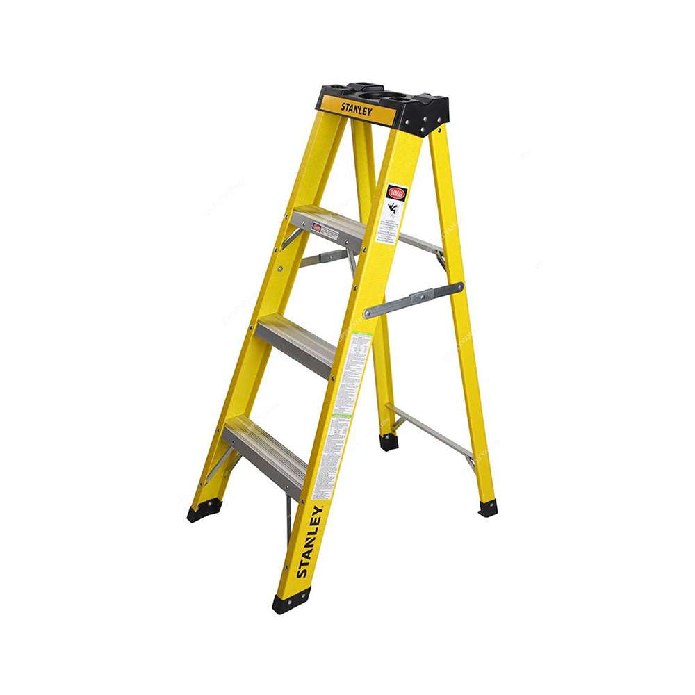 Stanley 3 Step Fiberglass Ladder 140 x 440 x 965mm 0