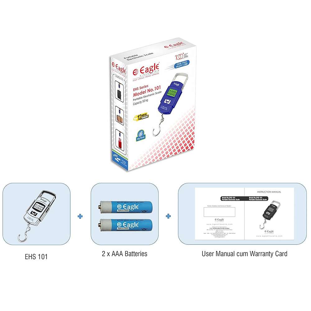 Eagle Luggage Weighing Scale, Capacity 3
