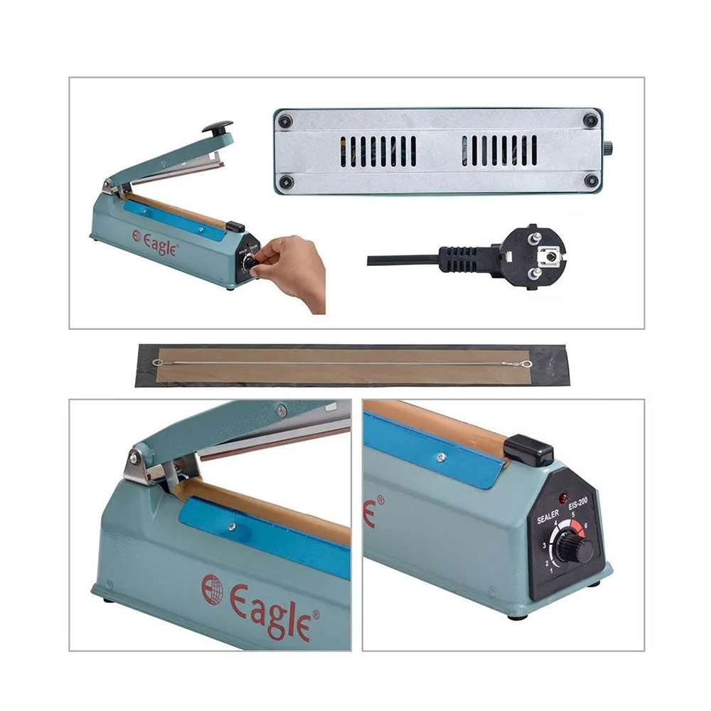 Eagle EIS-200 Impulse Heat Sealer, Seal Length 200mm, Heating time 0.2-1.5Sec 9