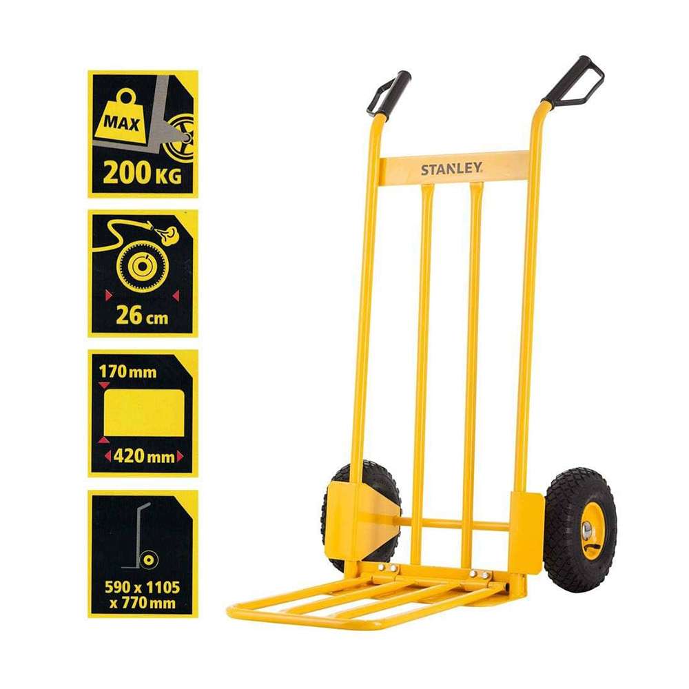 Stanley Hand Truck Steel Extended Foot Plate (200Kg Capacity) 0