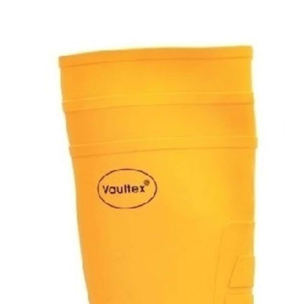 Vaultex RBY12 PVC Steel Toe Safety Gumboots - Yellow, 41 2