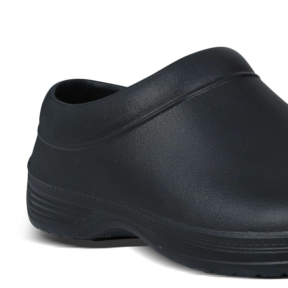 Workland DHA Anti Slip Kitchen Clogs, Black, 47/48 1