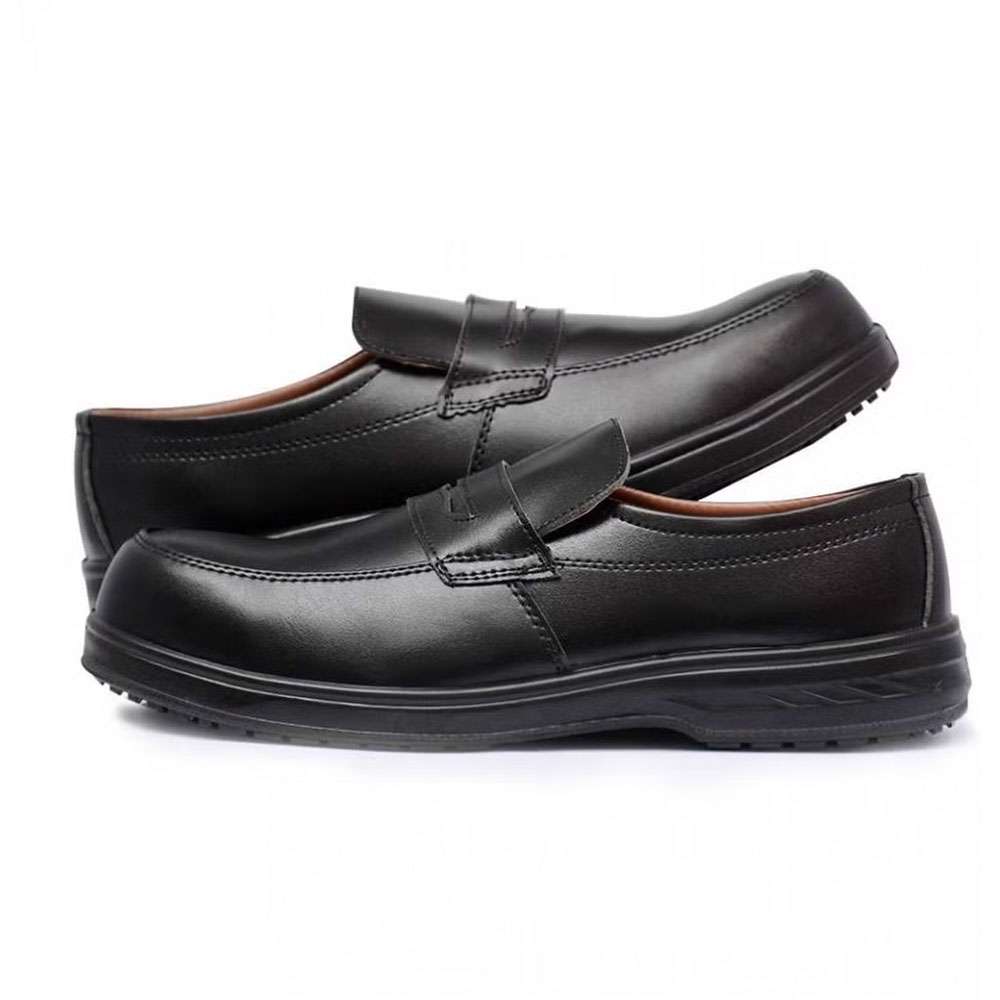 Vaultex VE5 S3 Low Ankle Steel Toe Executive Safety Shoes - Black, 45 5