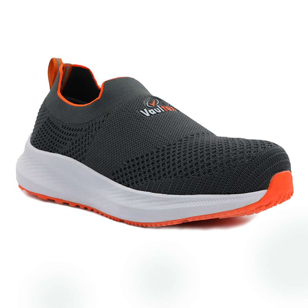 Vaultex COC Low Ankle Steel Toe Safety Shoe, Grey/Orange, 44 0