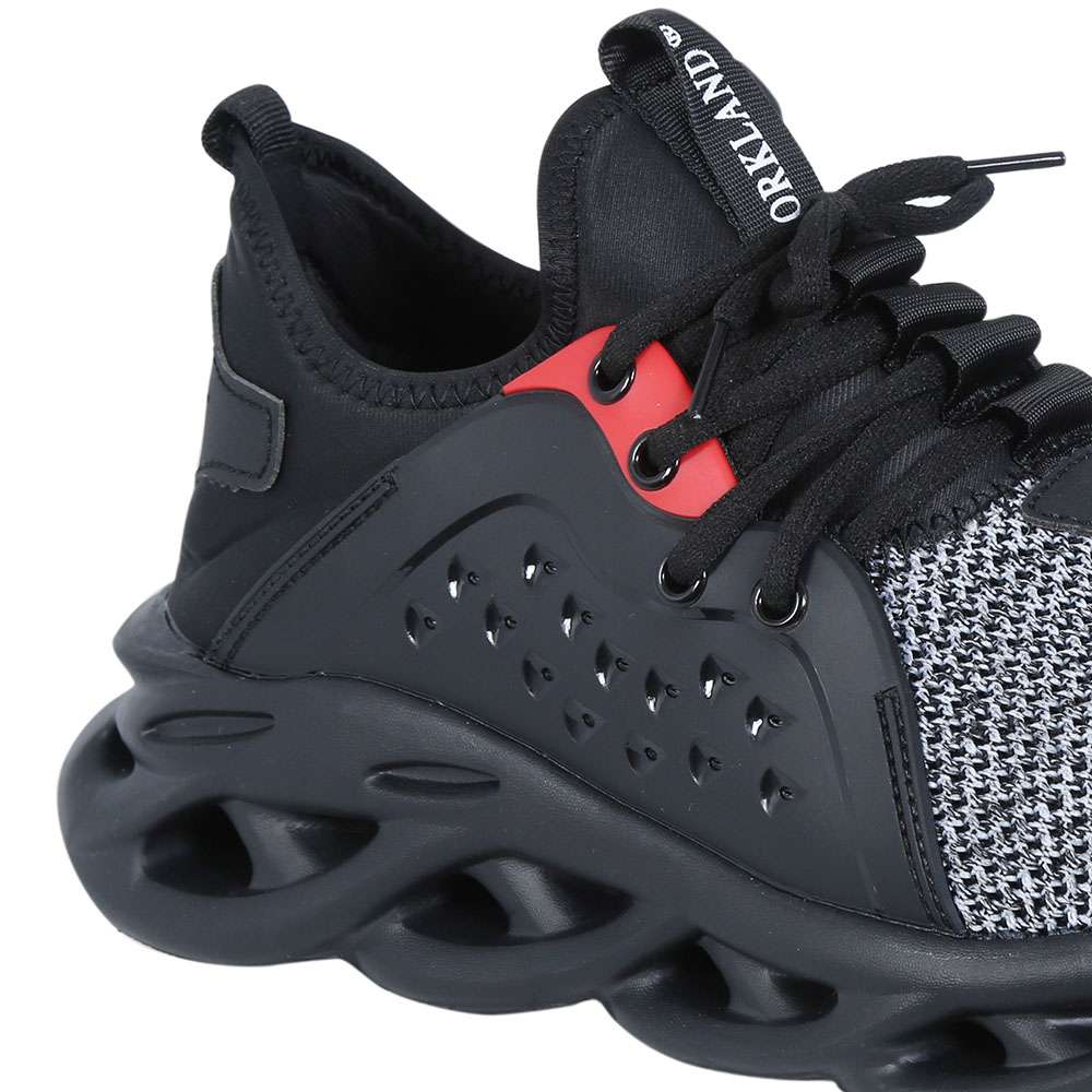 حذاء الحماية وركلاند (Workland) منخفض الكاحل بحماية فولاذية لأصابع القدم باللون الأسود موديل (DAY) قياس (44) 1