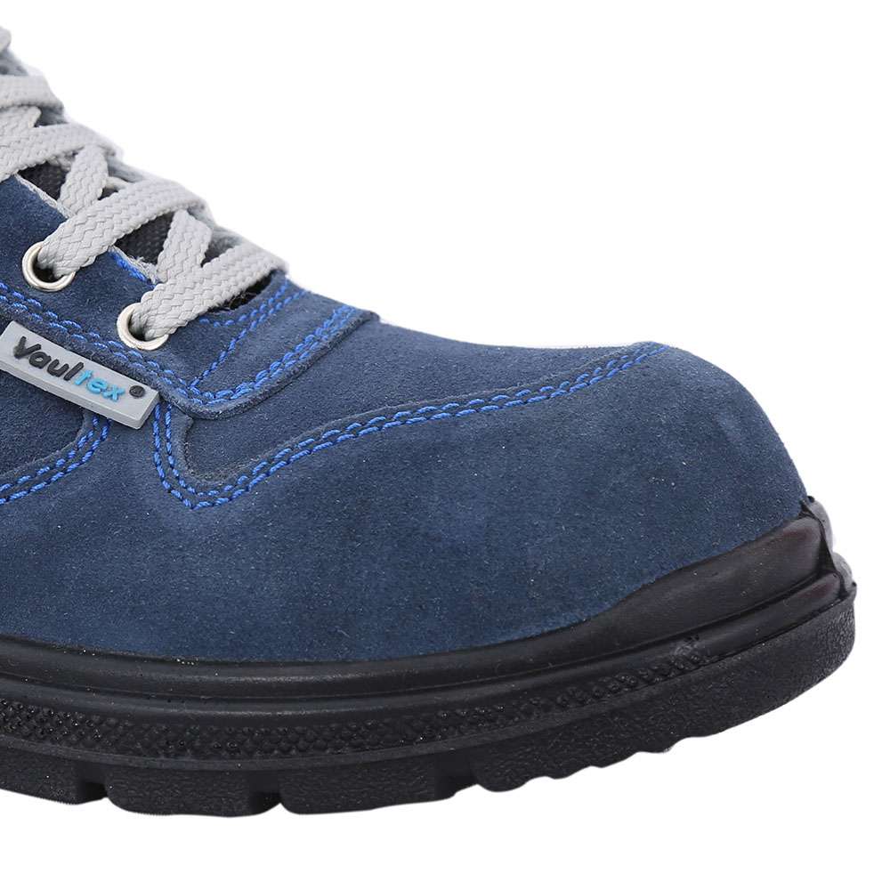 Vaultex IMK Low Ankle Suede Leather Steel Toe Safety Shoes, Blue 3
