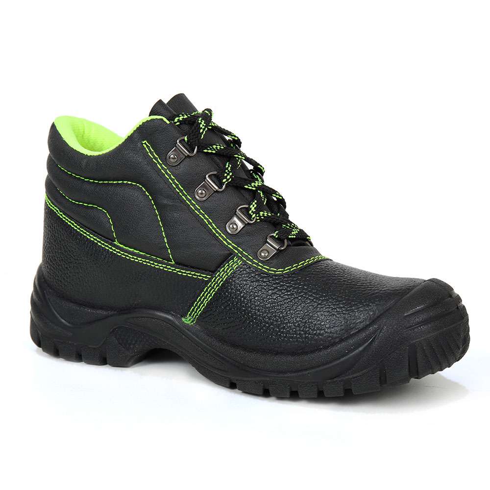 Vaultex LEO High Ankle Steel Toe Safety Shoes, Black, 38 0
