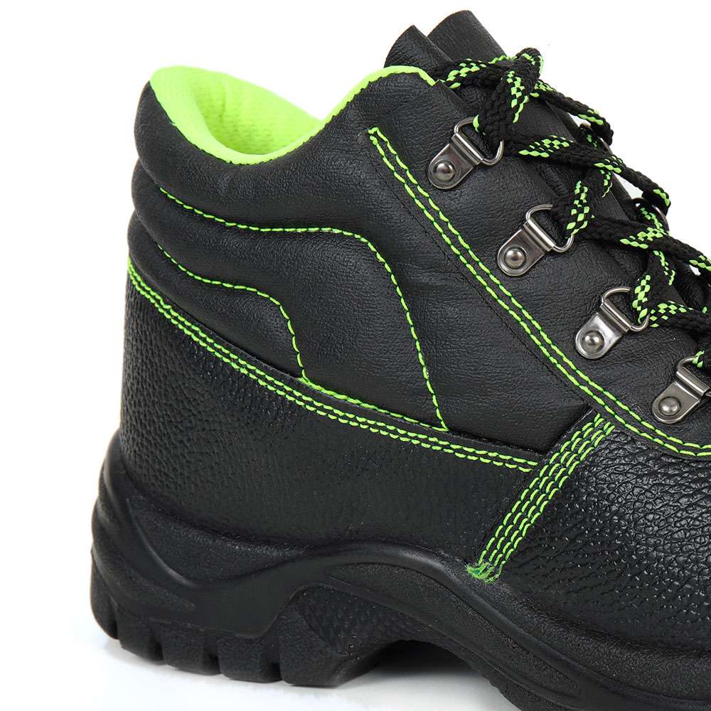 Vaultex LEO High Ankle Steel Toe Safety Shoes, Black, 38 1