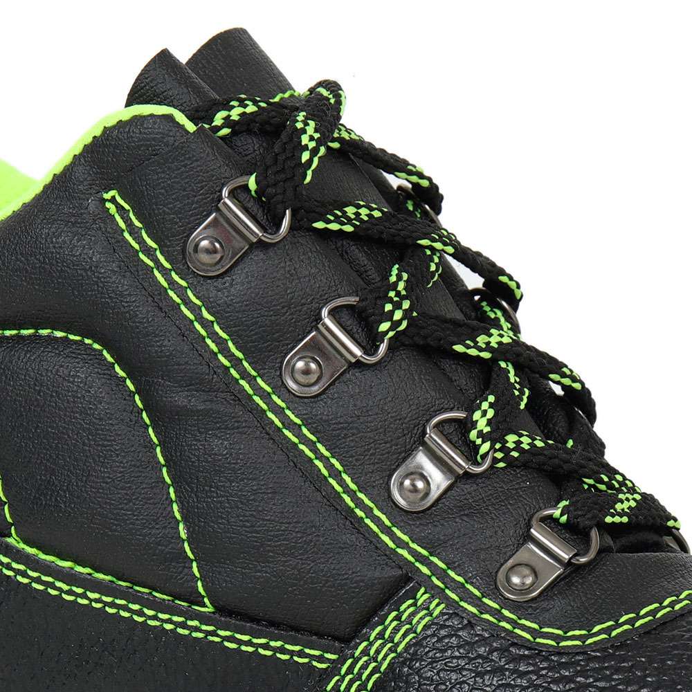 Vaultex LEO High Ankle Steel Toe Safety Shoes, Black, 38 2
