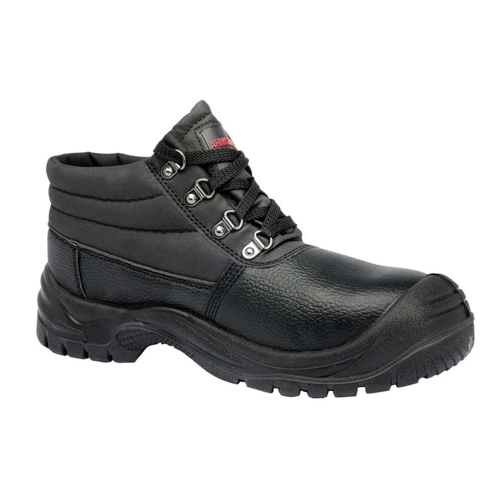 Armstrong MB High Ankle Steel Toe Safety Shoes, Black, 38 0