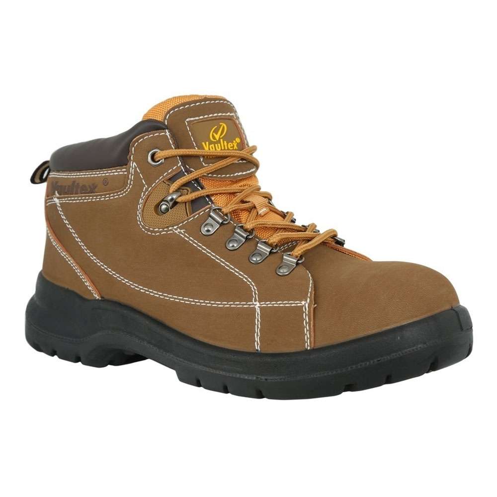 Vaultex MHH High Ankle Safety Shoes, Honey, 44 0