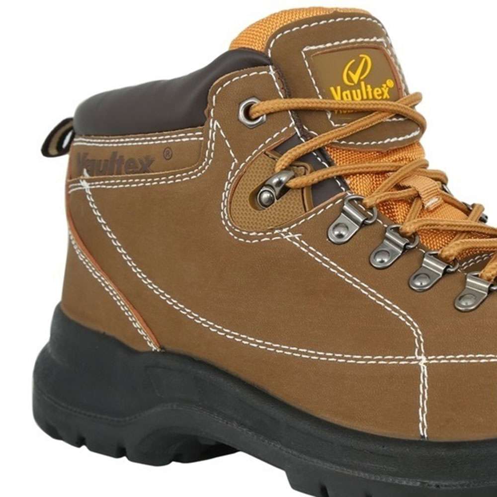 Vaultex MHH High Ankle Safety Shoes, Honey, 44 1