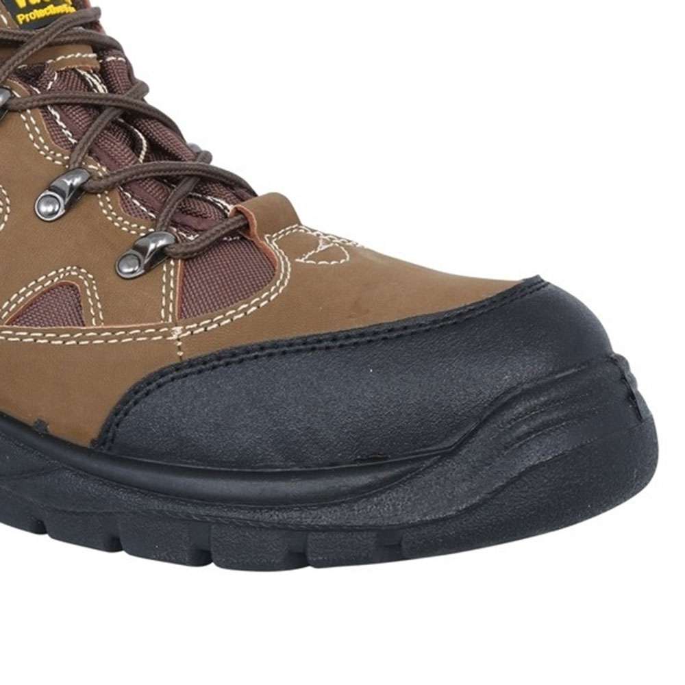 Vaultex MSH High Ankle Safety Shoes, Honey, 42 3