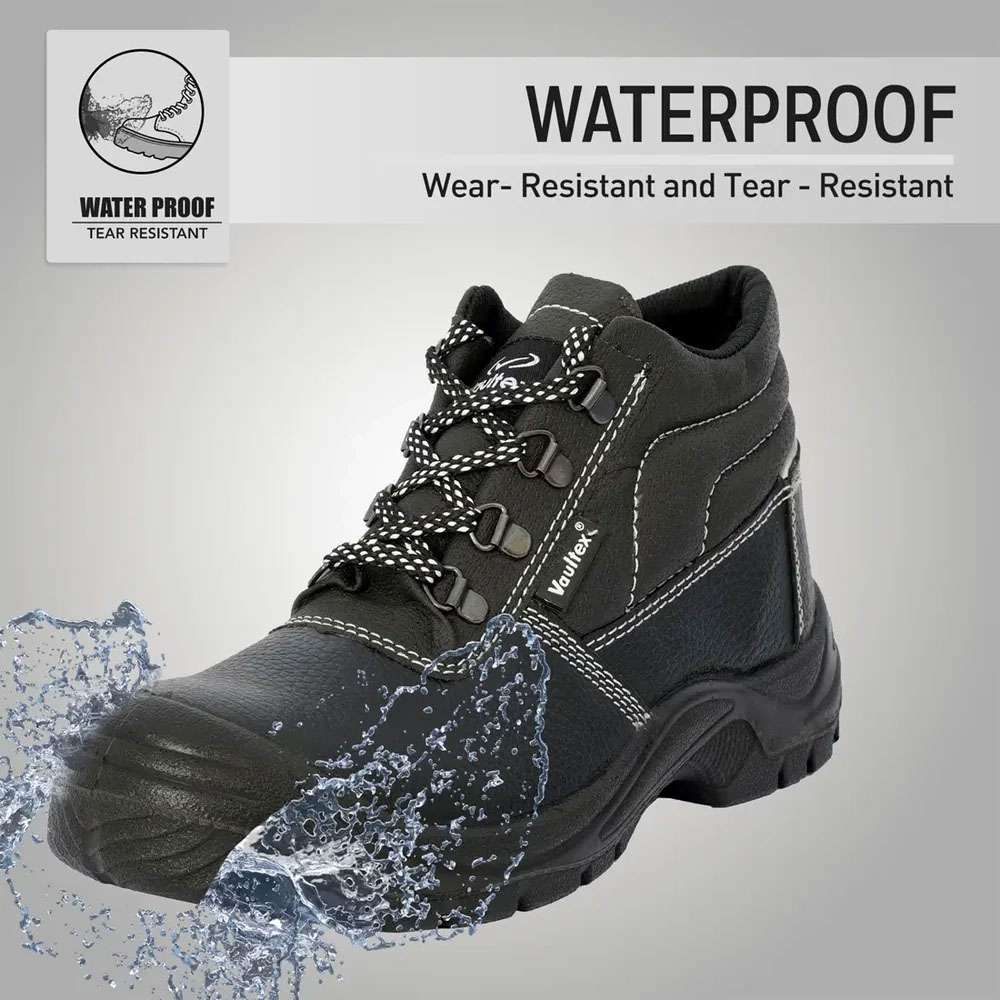 Vaultex PRI Low Ankle Steel Toe Safety Shoes - Black, 43 8