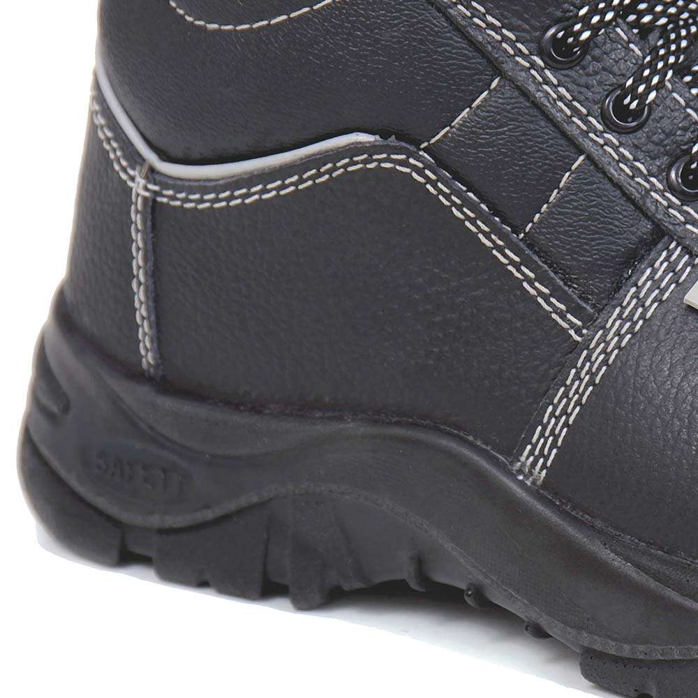 Vaultex SGB S3 SRA High Ankle Steel Toe Safety Shoes - Black, 41 1