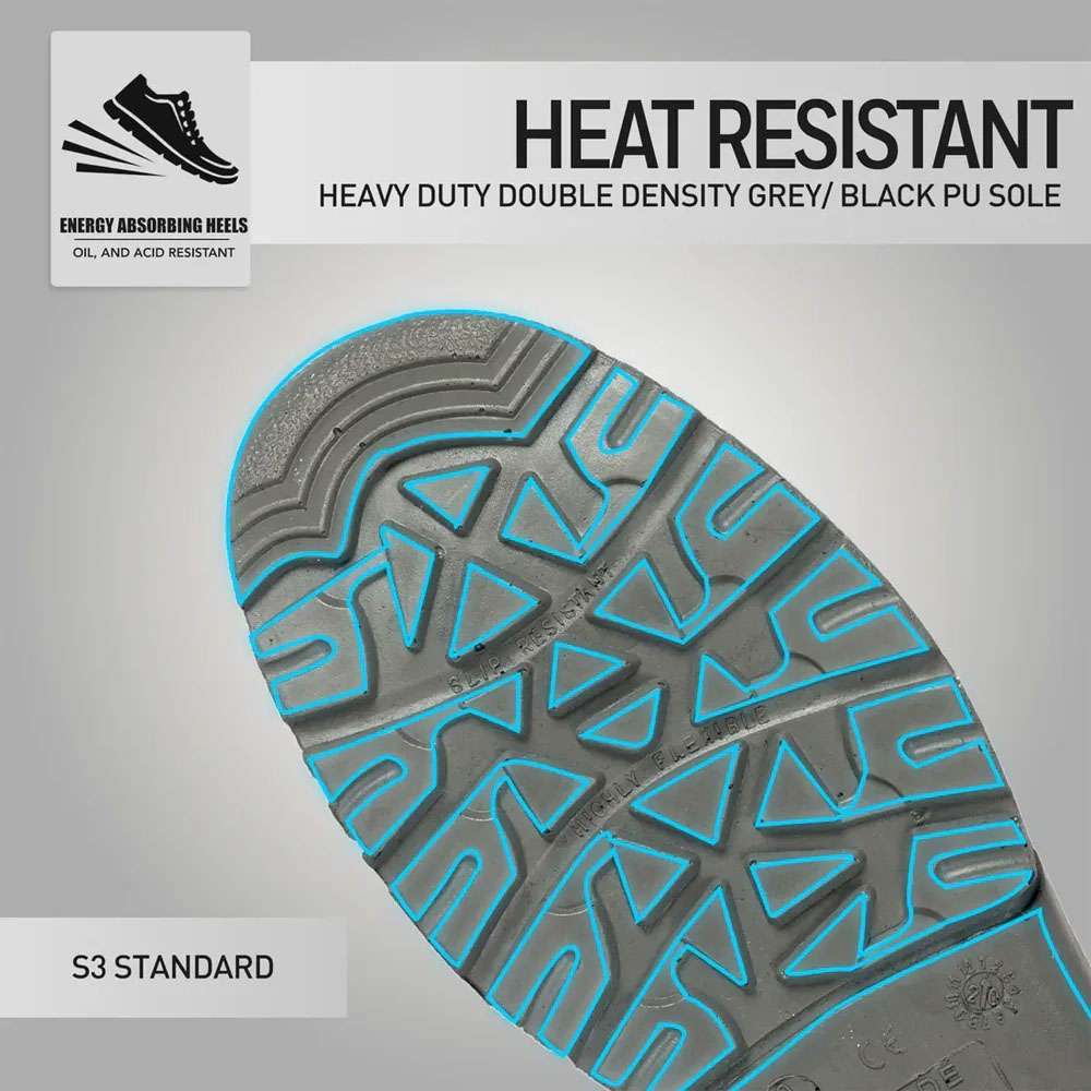 Vaultex SGM Low Ankle S3 SRA Composite Toe Safety Shoes, Black, 42 5