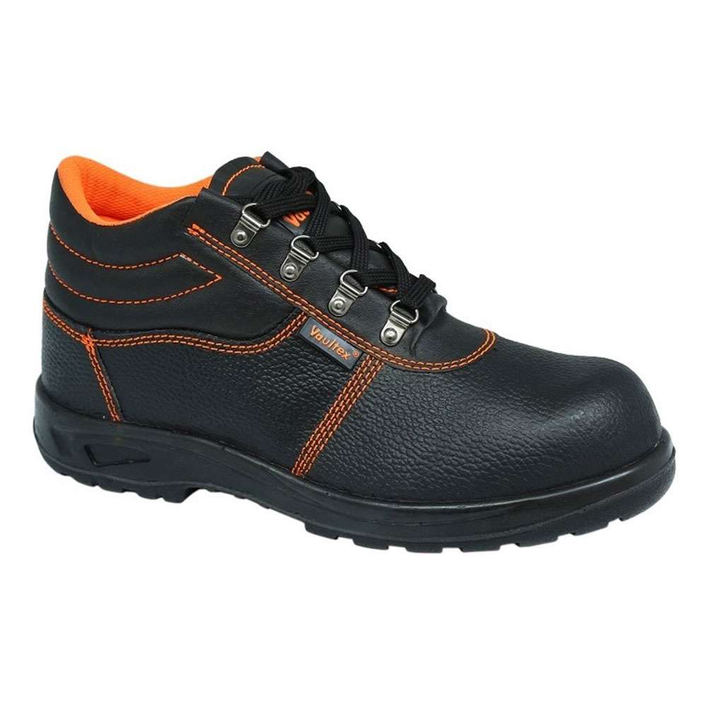 Vaultex VBI High Ankle Steel Toe Safety Shoes - Black, 40 1
