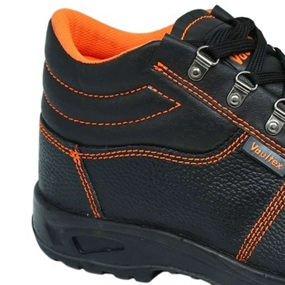 Vaultex VBI High Ankle Steel Toe Safety Shoes - Black, 40 2