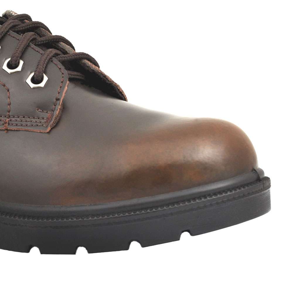 Vaultex VTI Leather Executive Safety Shoes - Brown, 41 4