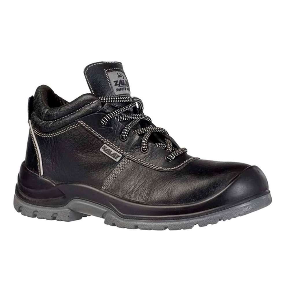 Zalat ZAK High Ankle S3 SRA Steel Toe Safety Shoes, Black, 46 0