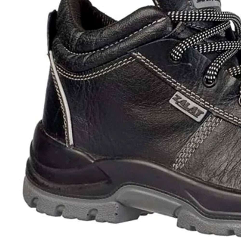 Zalat ZAK High Ankle S3 SRA Steel Toe Safety Shoes, Black, 46 1