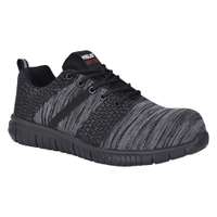 Workland LBW Sports Composite Toe Safety Shoes, Black/Grey, 41