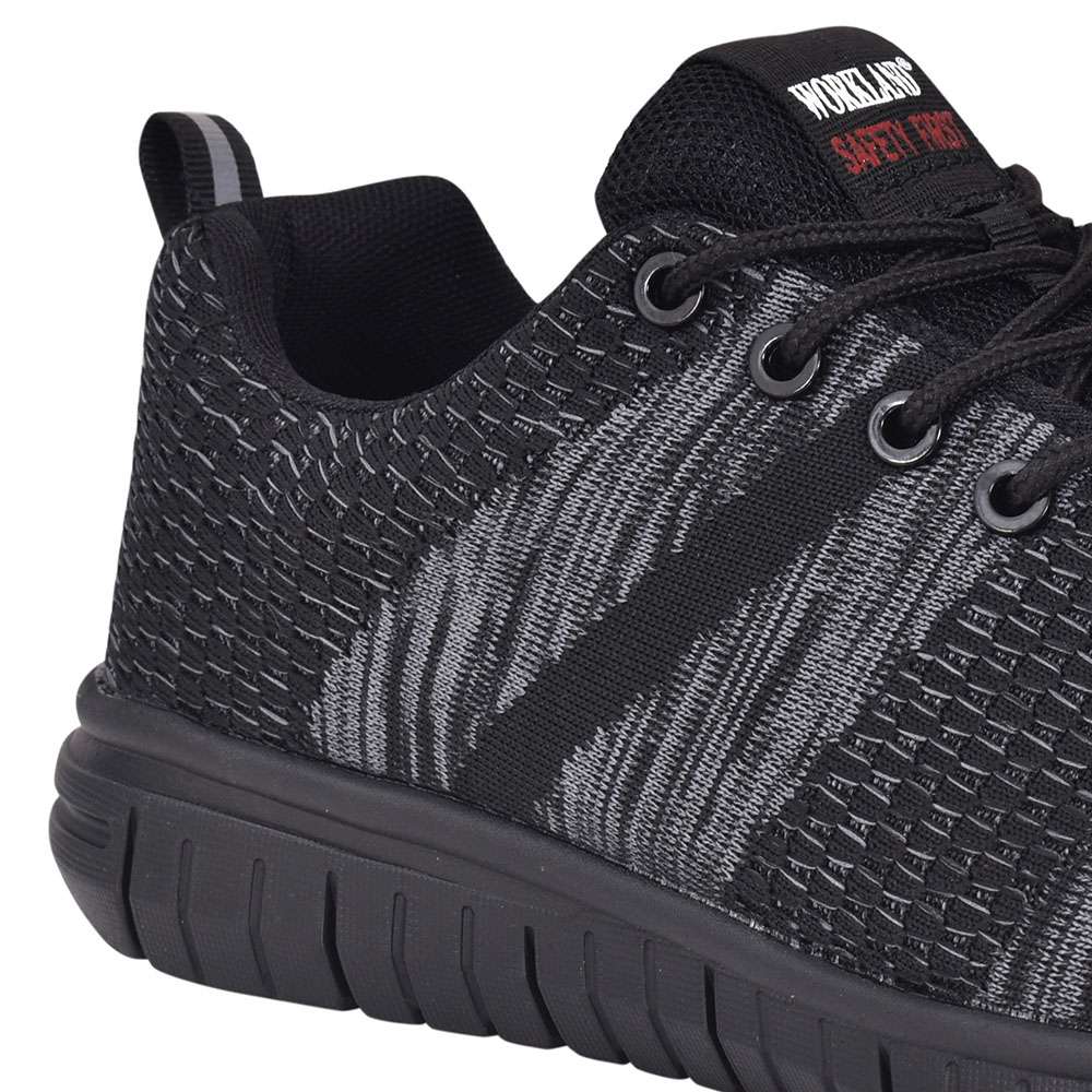 حذاء الحماية و السلامة وركلاند (Workland) الرياضي بحماية مركبة لأصابع القدم باللون الأسود و الرمادي موديل (LBW) قياس (42) 1