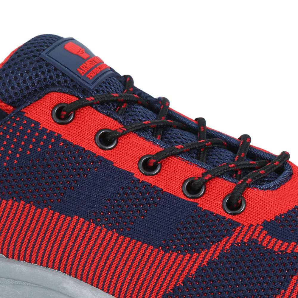 Armstrong MAFP Low Ankle Steel Toe Safety Shoe, Red/N.Blue 2