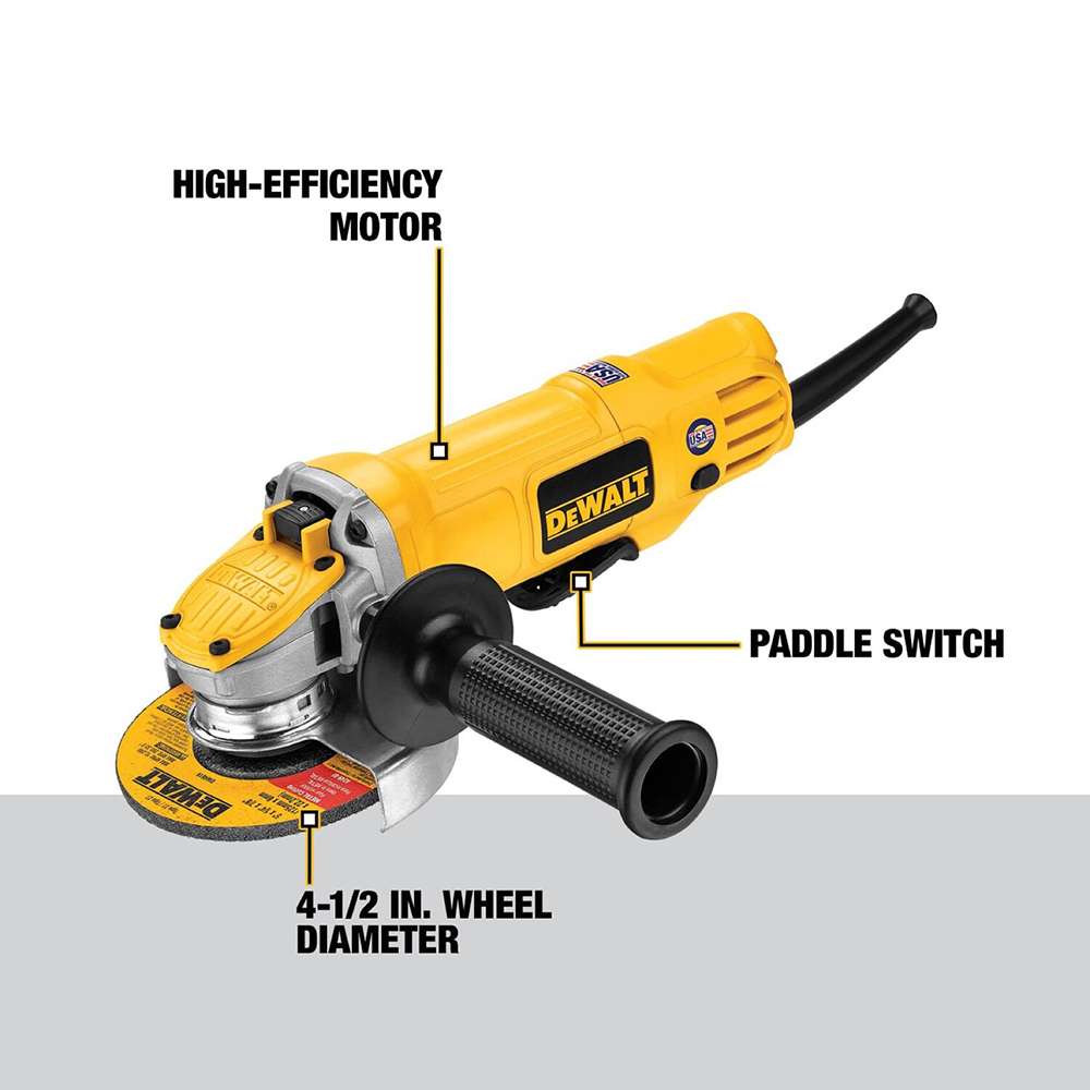 الجلاخة الزاوية (DWE4120-B5) من (Dewalt) استطاعة (900W) ذات مفتاح المجداف قياس (115mm) 3