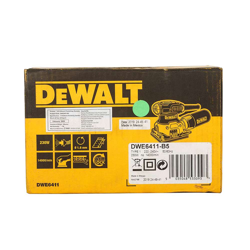 Dewalt 280W 1/4 Sheet Orbital Sander 9