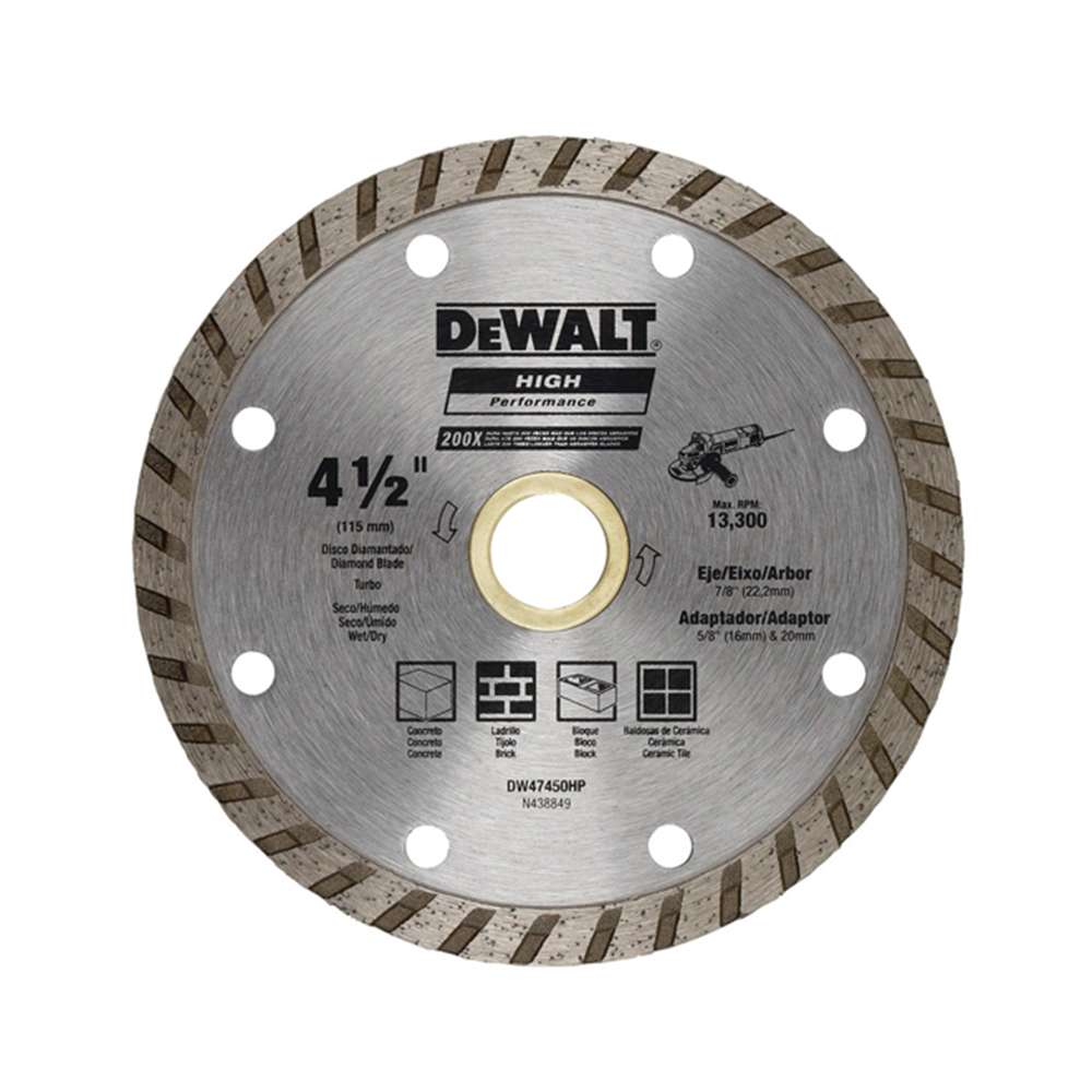 Dewalt Turbo Rim DW47450HP 115mm X 7mm X 22.2mm 0