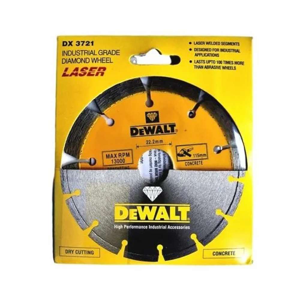 Dewalt DX3721 Laser Blades 115mm (4.5") - Segmented Blade / Concrete - D115XBS22.2 0