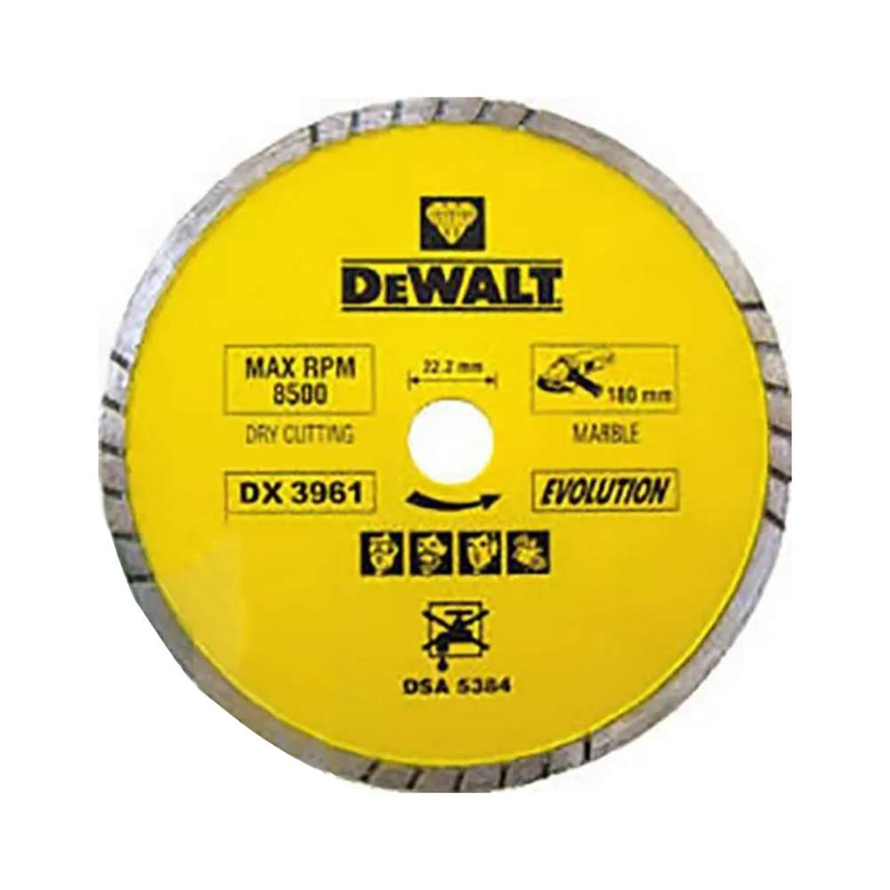 Dewalt DX3961 Laser Blades Evolution Hybrid Rim Blades / Marble And Granite - D180XBS22.2 0