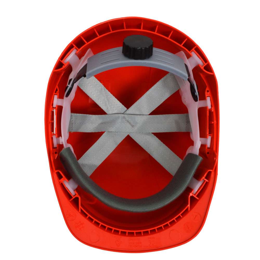 خوذة الأمان فولتكس (ABS2) المهواة المصنوعة من البلاستيك (ABS) باللون الأحمر 1