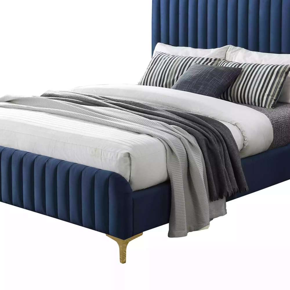 RoLucano King Bed - Navy Blue 4