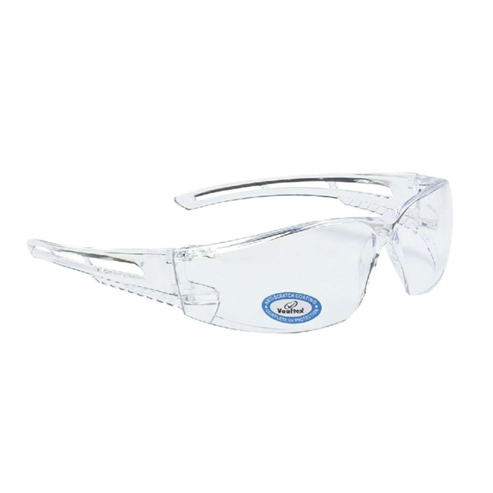 Vaultex V161 Anti Scratch Safety Spectacle, Clear 0