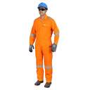 Vaultex NOL 240GSM Cotton Coverall, Breathable Fabric, Durable Stitching, Light Orange, Medium 0