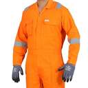 Vaultex NOL 240GSM Cotton Coverall, Breathable Fabric, Durable Stitching, Light Orange, Medium 1