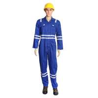 Vaultex MUN 250GSM Anti Static Fire Retardant Cotton Coverall, Royal Blue