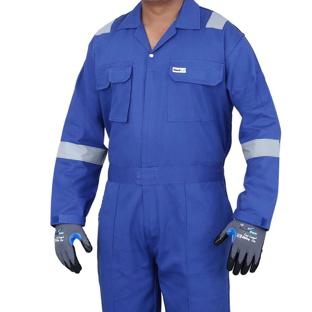 Vaultex ALE 290GSM Cotton Coverall , Royal Blue, Large 1
