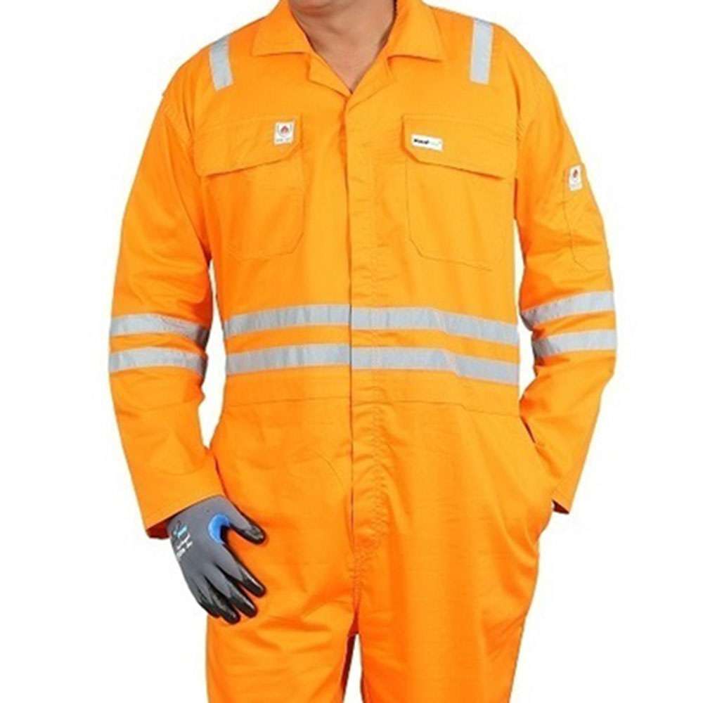 Vaultex POR 230GSM Fire Retardant Reftlective tape cotton coverall,Orange, 3XL 1