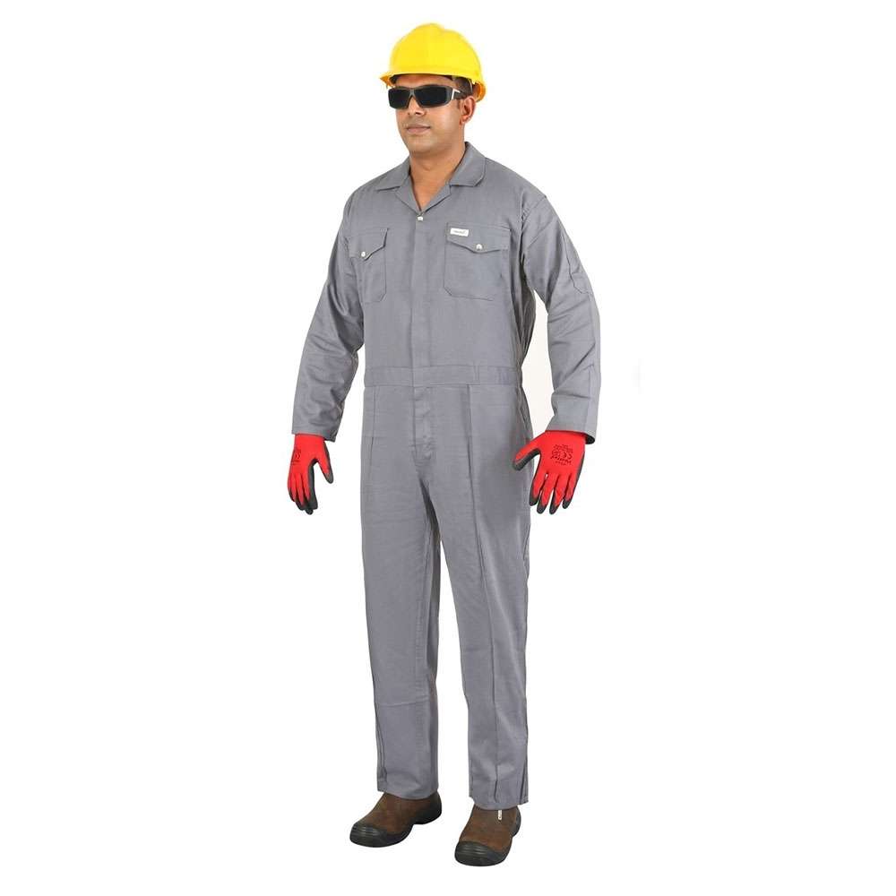 Vaultex FBI 200GSM Cotton Coverall, Grey, Large 0