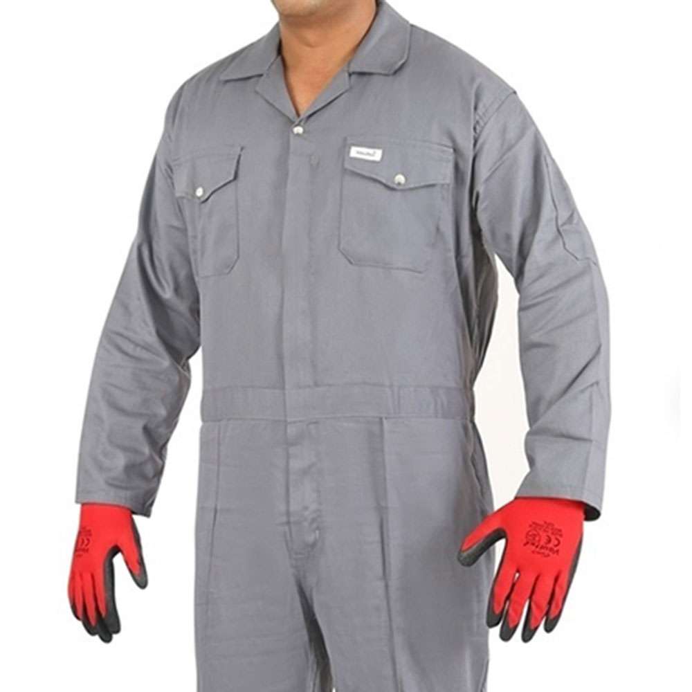 Vaultex FBI 200GSM Cotton Coverall, Grey, Large 1