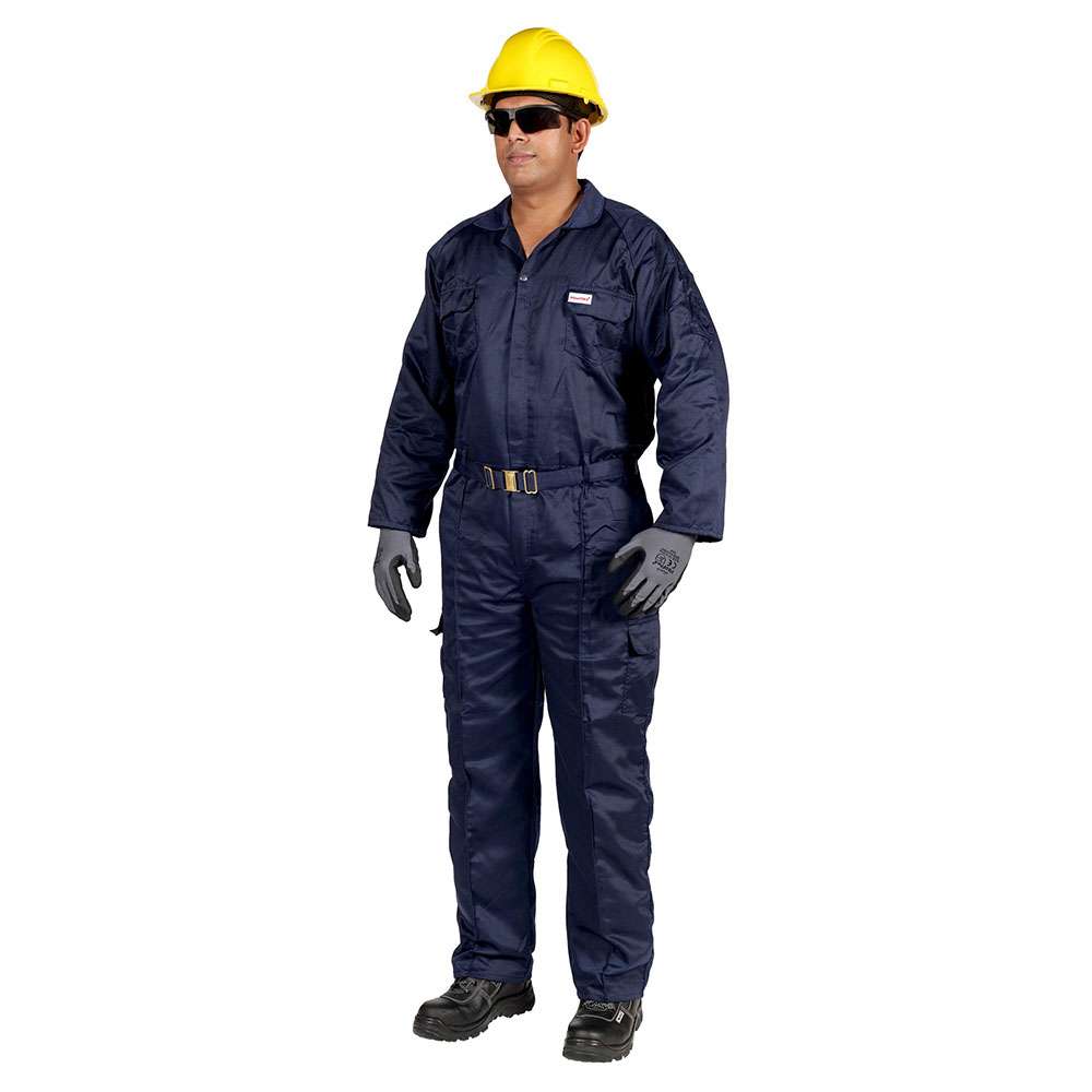 Vaultex 1NV 190GSM Twill Coverall, Navy Blue, 3XL 0