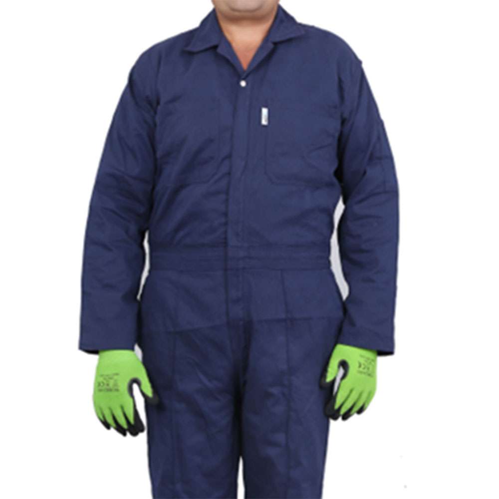 Vaultex BHA 210GSM Cotton Coverall, Navy Blue, 5XL 1